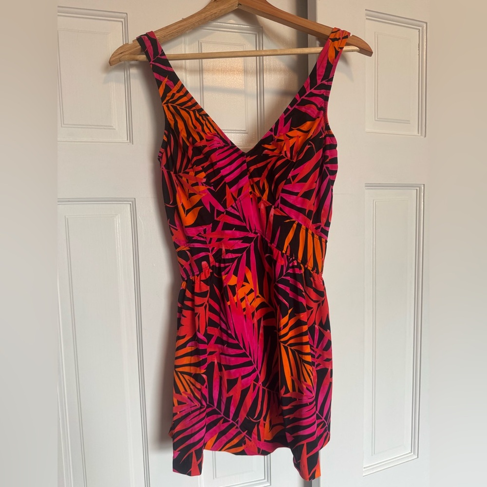 Tropical Pink and Orange Women’s One Piece Size Large